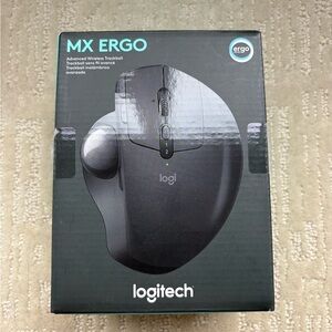 Logitech MX Ergo Advanced Wireless Trackball Mouse - Gray